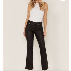 Daze Denim Coated Mid Rise Pant Flare Stretch
